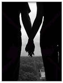 man and woman holding hands